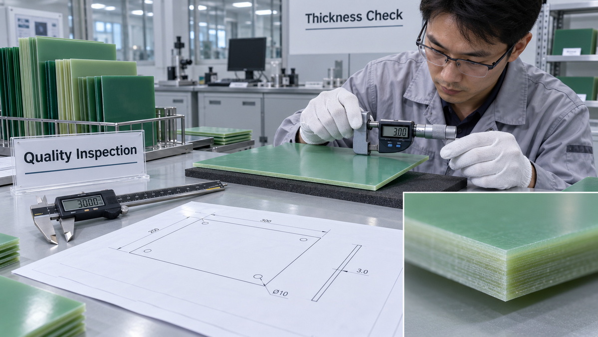 Epoxy Fiberglass Board Quality Inspection