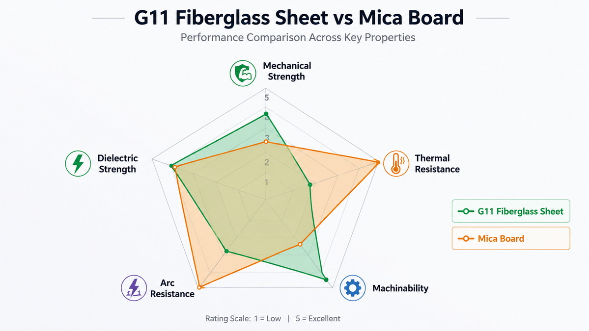 Mechanical And Electrical Properties Radar Chart