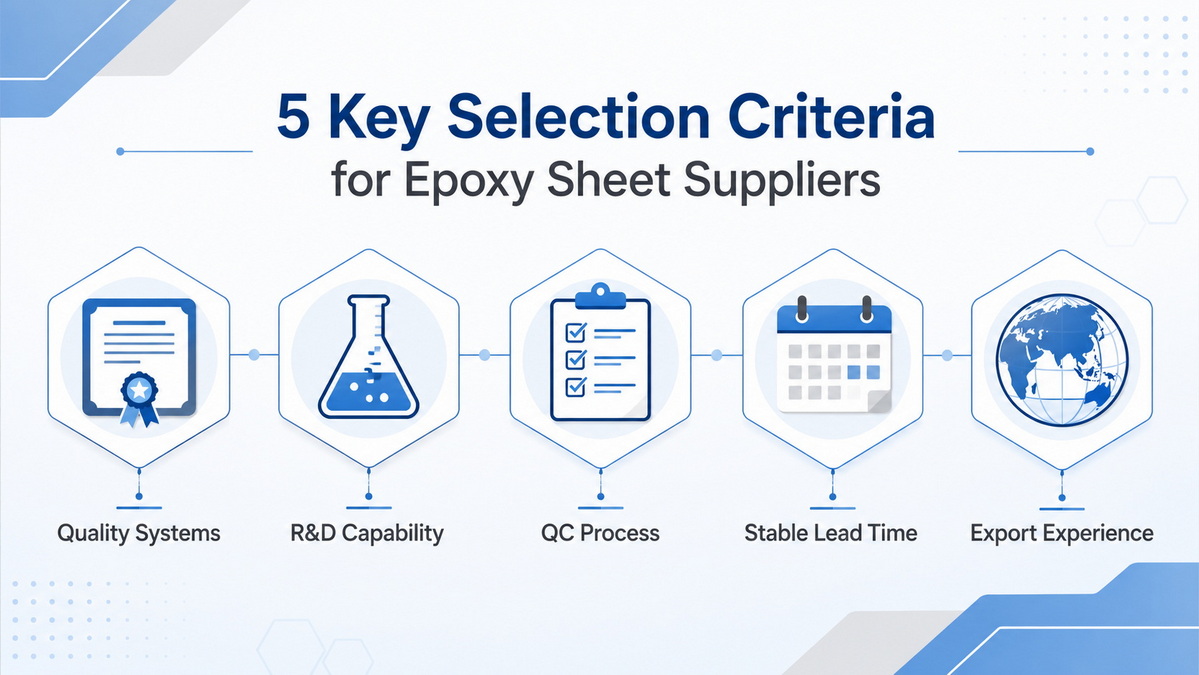 Epoxy Sheet Supplier Selection Criteria