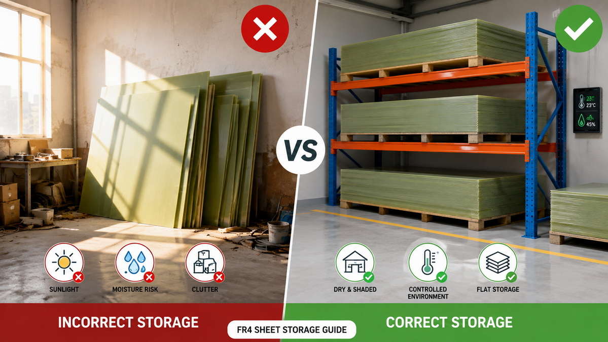 Correct And Incorrect FR4 Storage