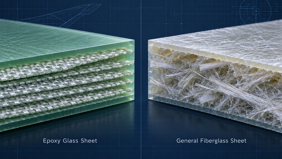 Epoxy Glass Sheet And Fiberglass Sheet Structure Comparison