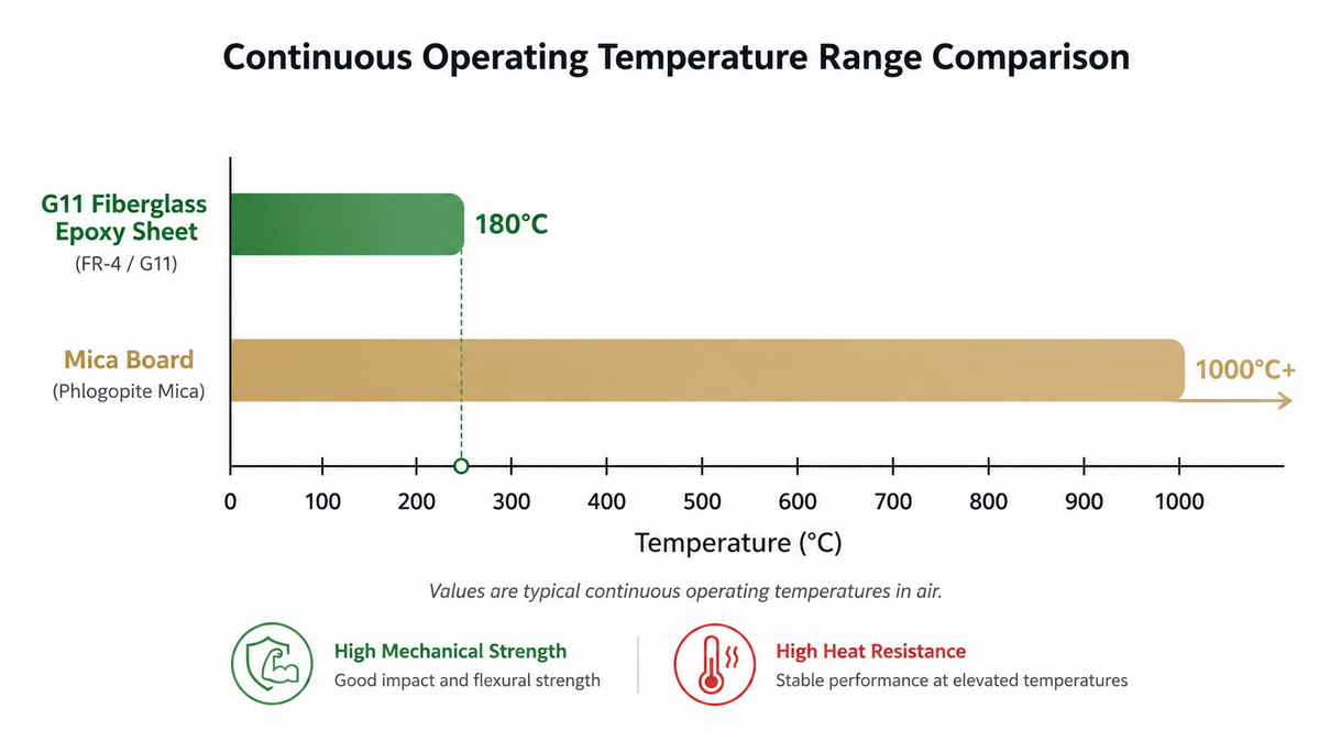 Thermal Performance Of G11 And Mica At 180C